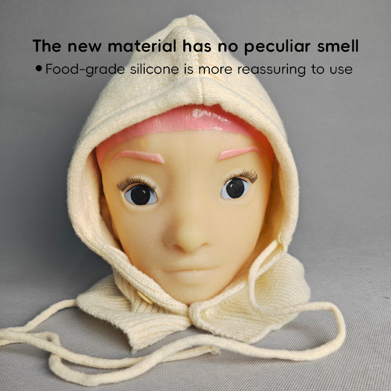 Stress Relief Toy - Pimple Squeezing Clip for Blackheads, Silicone Stress Ball with Realistic Head Model, Addictive Squeeze Toy for Venting